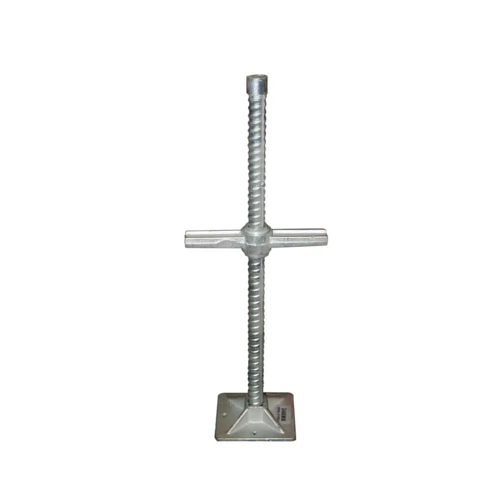 Duradrive 24 In. 9.7 Lb. Silver Galvanized Scaffold Lightweight Coarse Thread Screw Jack 1