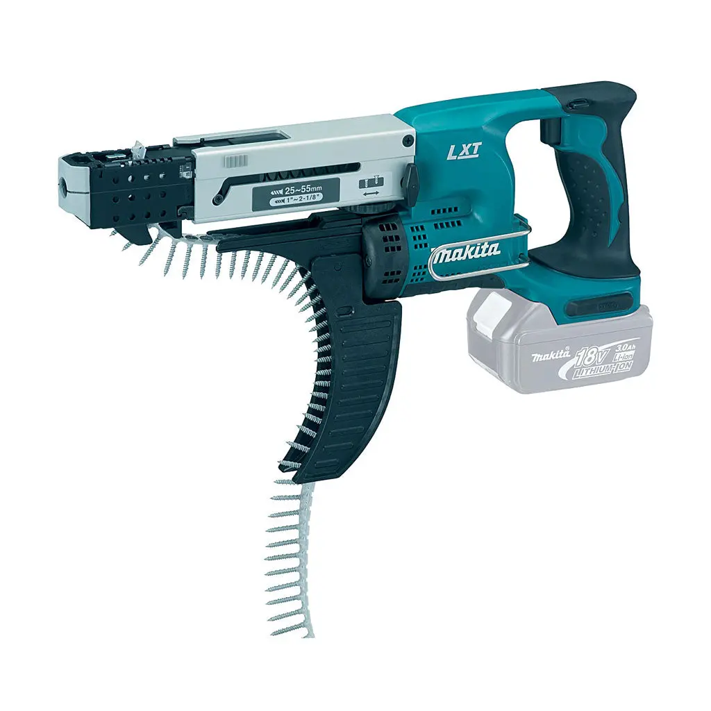 Makita Dfr550z 18-Volt Lxt Lithium-Ion 1 In. - 2-3/16 In. Cordless Autofeed Reversible Screwdriver (Tool Only) 1