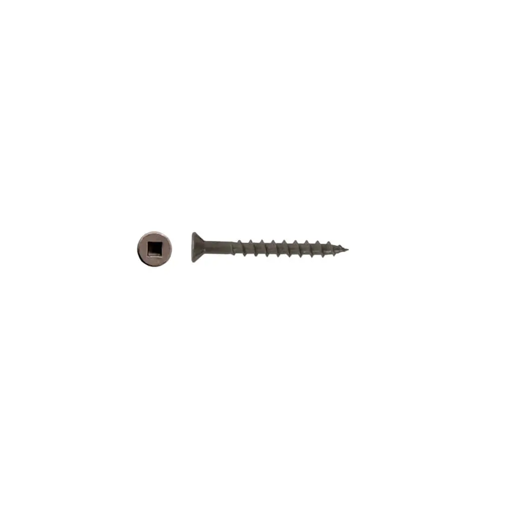 Duradrive #8 X 1-1/2 In. Construction Screws, Bare, Flat Head, Square (5,000 Per Box) 1