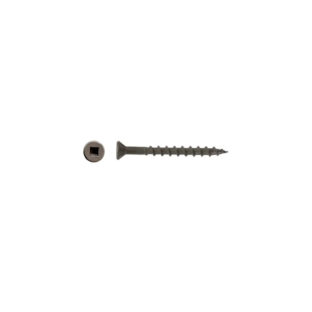 Duradrive #8 X 1-3/4 In. Construction Screws, Bare, Flat Head Square (4,000 Per Box) 1
