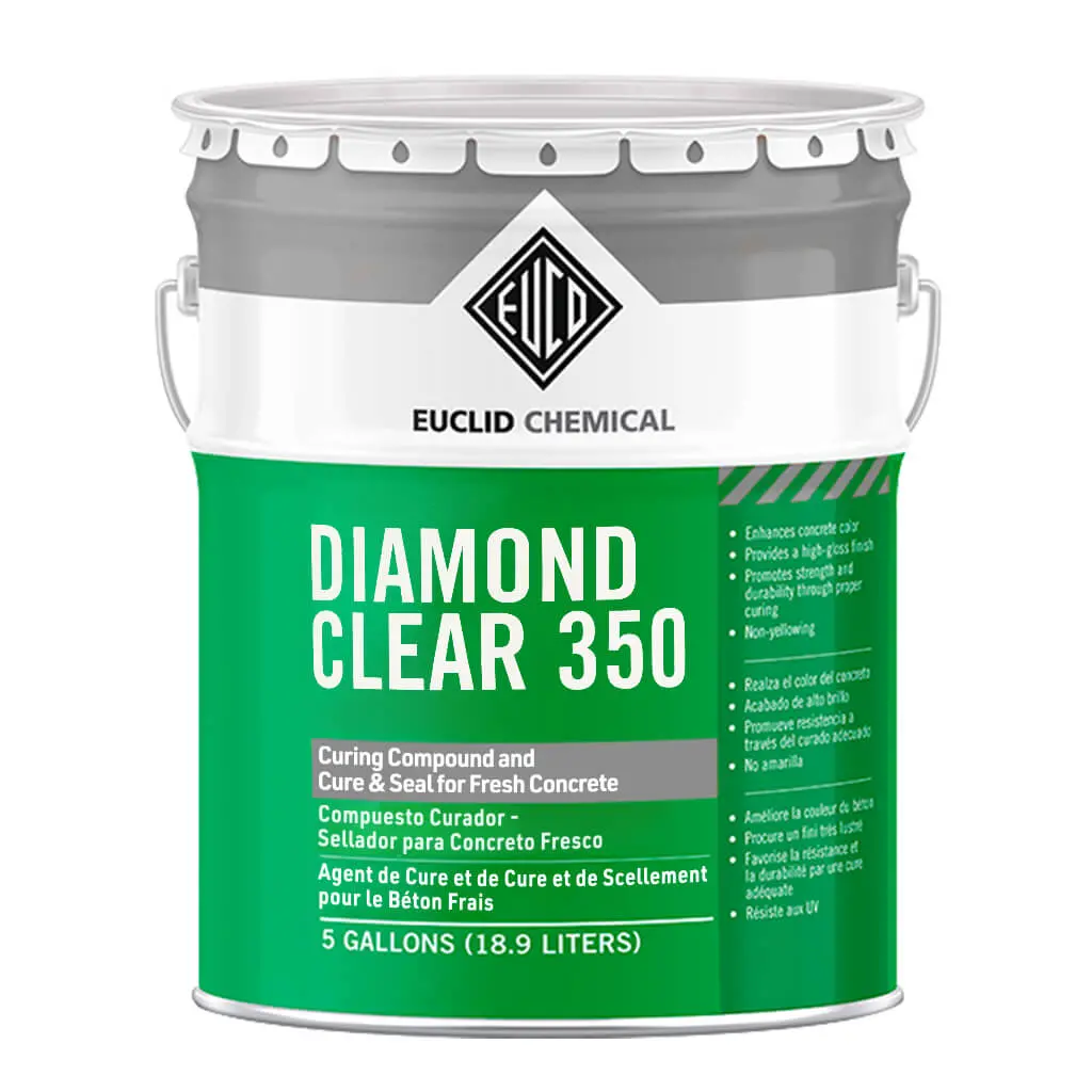 Euclid Diamond Clear 350 Concrete Sealer, 5 Gal 1