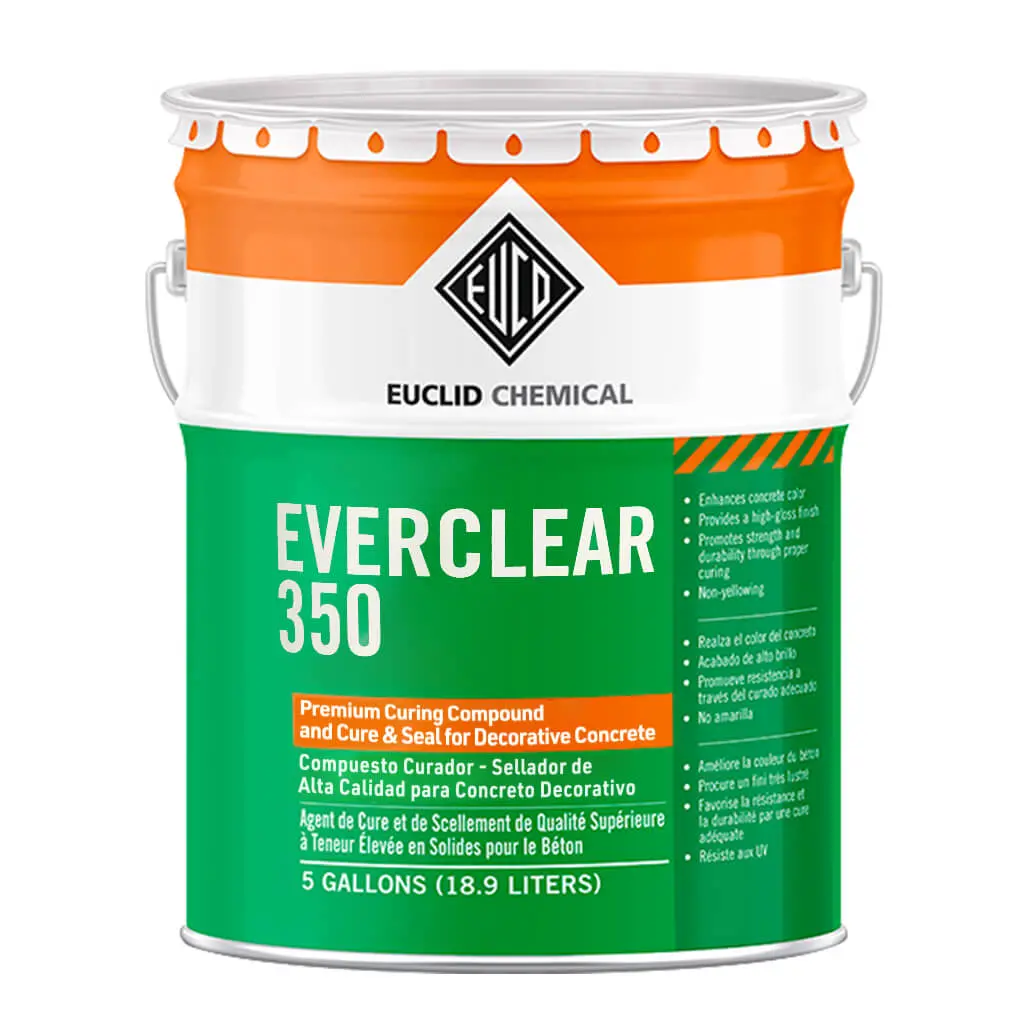 Euclid Everclear 350 Satin Concrete & Pavers Sealer, 5 Gal 1