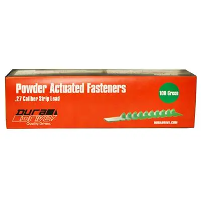 Duradrive 0.27 Caliber Green 10-Shot Strip Powder Actuated Fastener Loads (100-Pack) 1