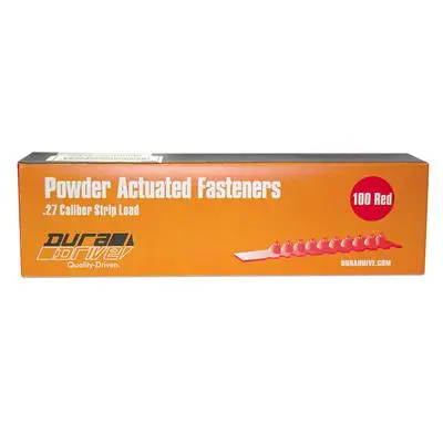 Duradrive 0.27 Caliber Red 10-Shot Strip Powder Actuated Fastener Loads (100-Pack) 1