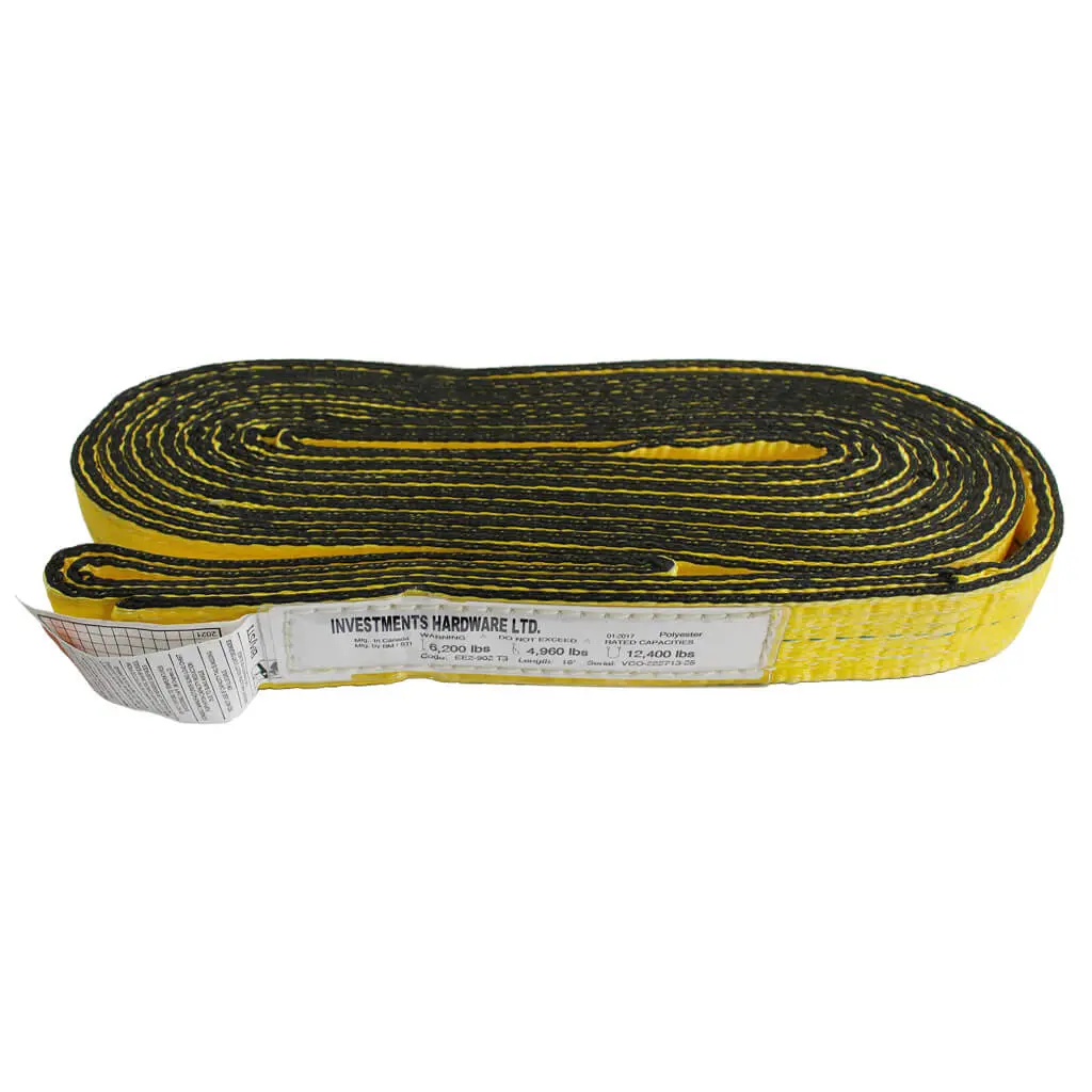 Ben-Mor Ee2-902Y16t3 2 In. X 16 Ft. 2-Ply Type 3 Synthetic Web Sling 1