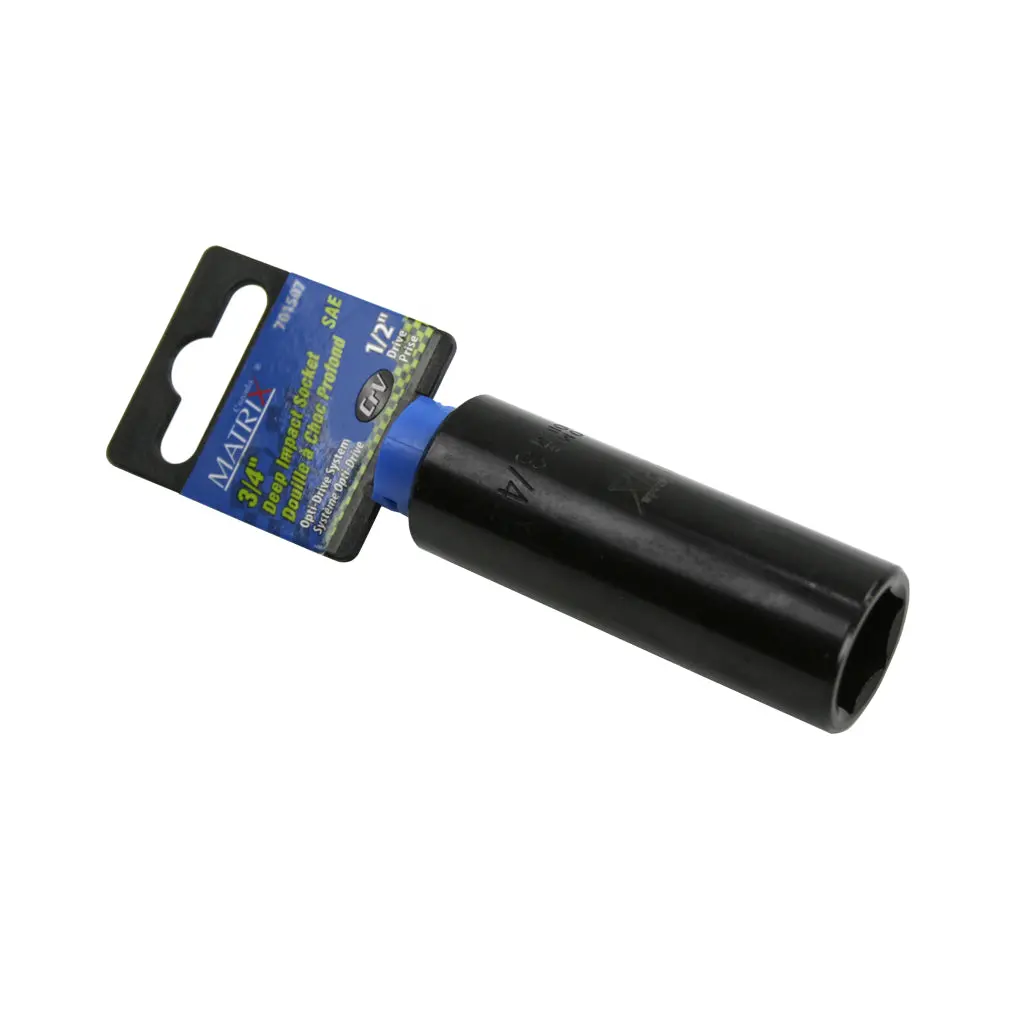Matrix 701507 1/2 In. Drive X 3/4 In. Deep Crv Sae Impact Socket 1