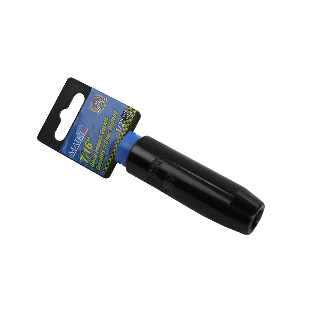 Matrix 701502 1/2 In. Drive X 7/16 In. Deep Cr-V Sae Impact Socket 1