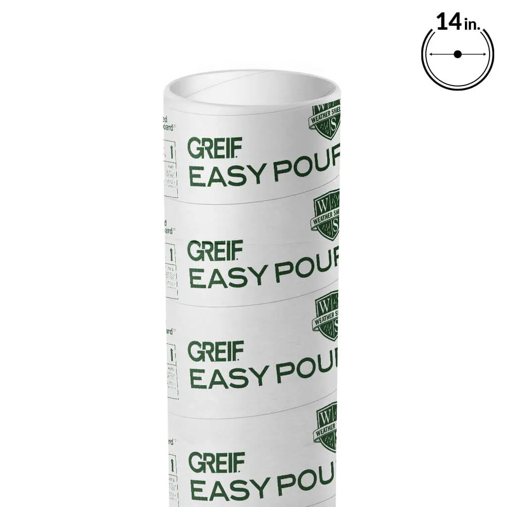 Greif 14 In. X 12 Ft. Easypour Concrete Forming Tube 1