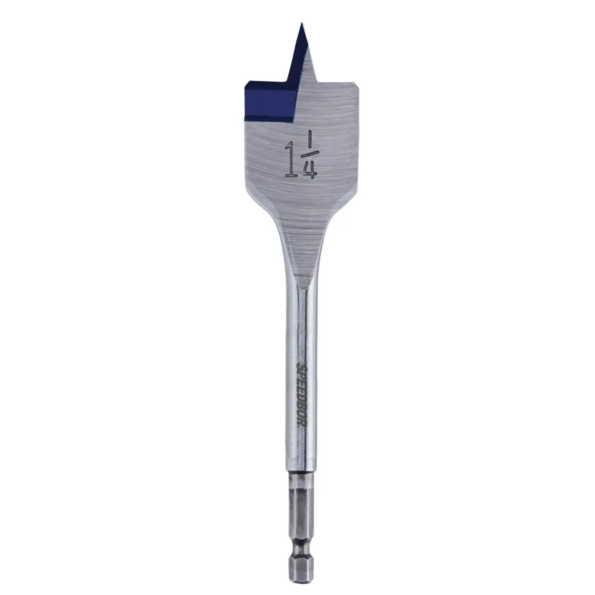 Irwin 88820 Speedbor 1-1/4 In. X 6 In. Standard Length Blue Groove Point Spade Bit 1