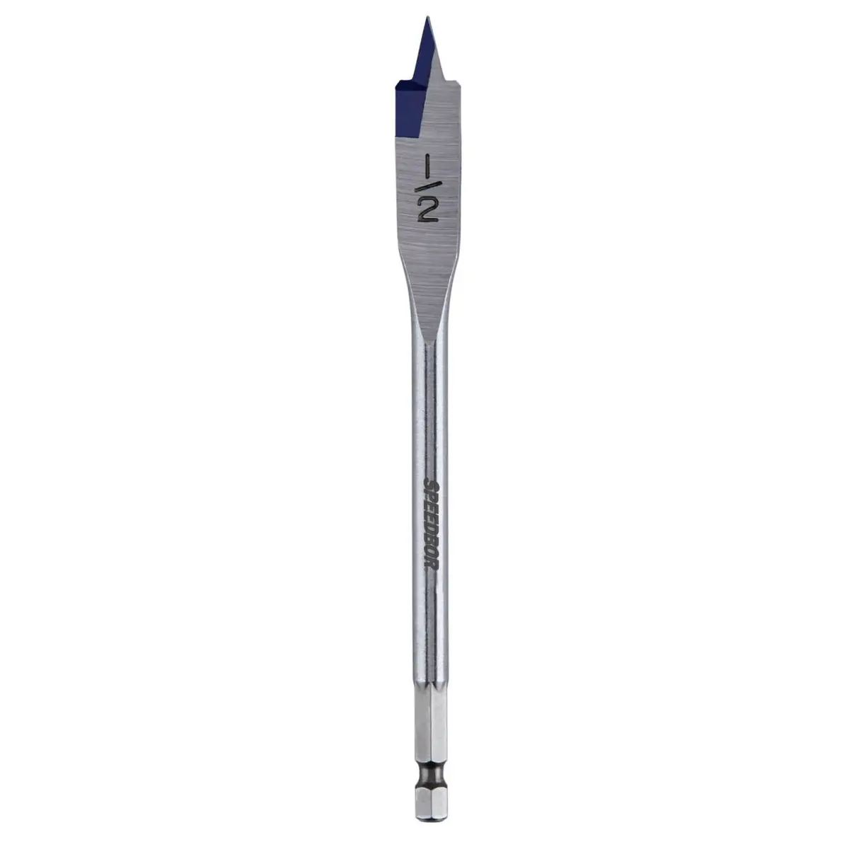Irwin 88808 Speedbor 1/2 In. X 6 In. Standard Length Blue Groove Point Spade Bit 1
