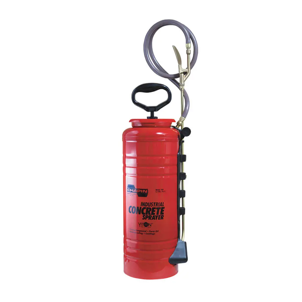 Chapin 1949 3.5-Gallon Red Viton Metal Tri-Poxy Concrete Sprayer 1