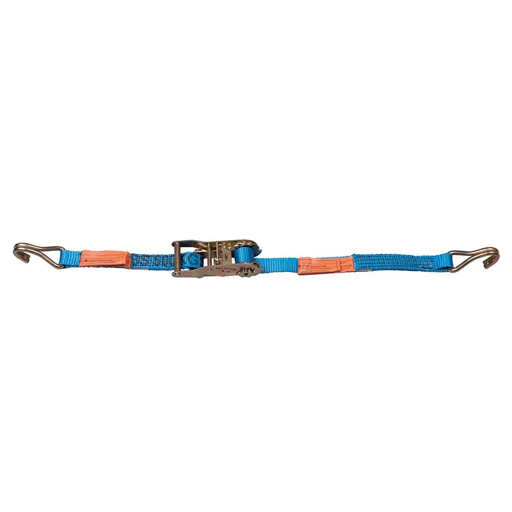 Ben-Mor Rswh1-20Blue 1100 Lb Stainless Steel Polyester Tie-Down Ratchet Strap With Wire Hook 1