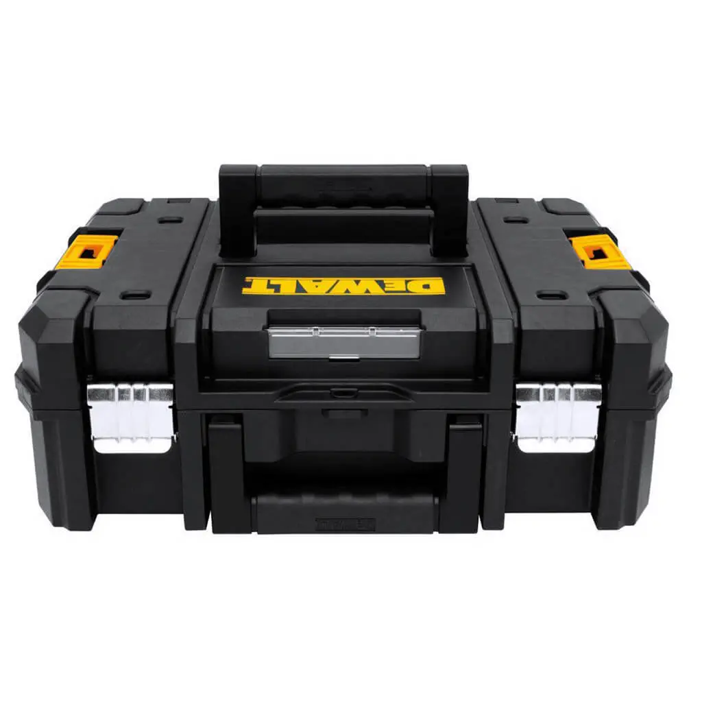 Dewalt Dwst17807 Tstak Ii 66 Lb. Load 1-Compartment Flat Top Stackable Tote With 2 Handles 1