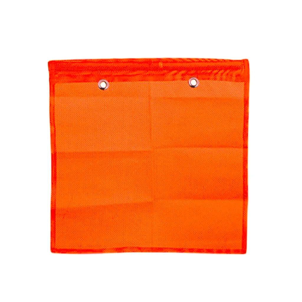 18 In. X 18 In. Orange Vinyl Mesh Traffic Safety Flag 1