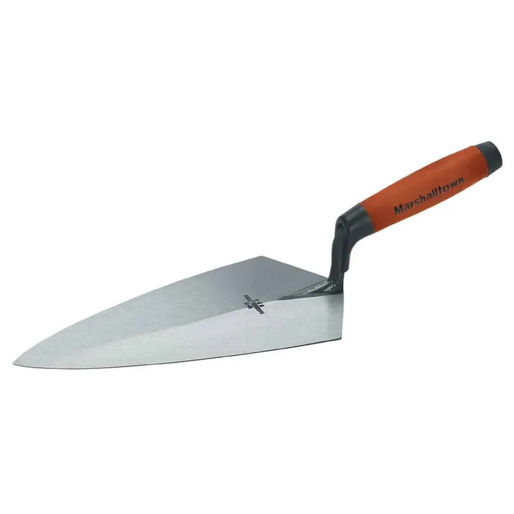 Marshalltown 10105 10 In. X 5 In. Carbon Steel Philadelphia Style Pointing Brick Trowel 1