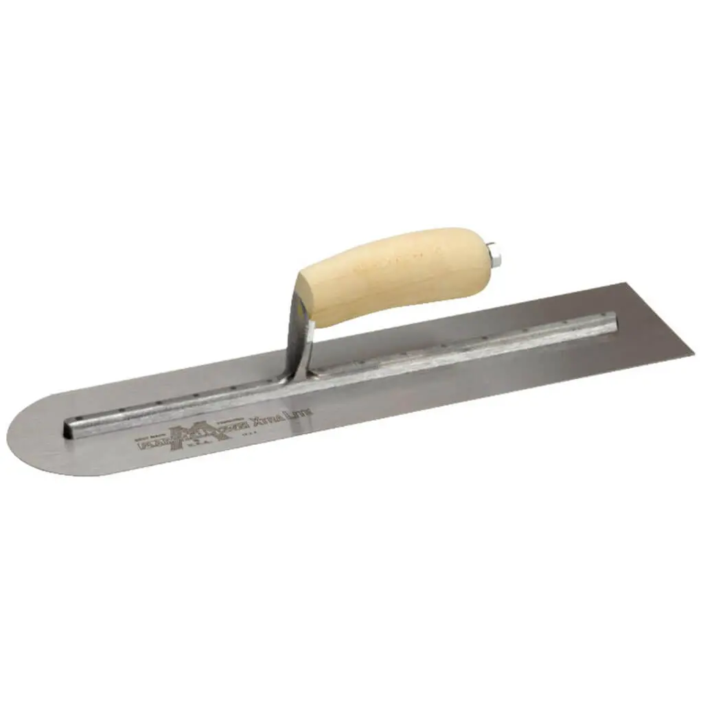 Marshalltown 13510 16 In. X 4 In. Rounded Front Finishing Trowel 1