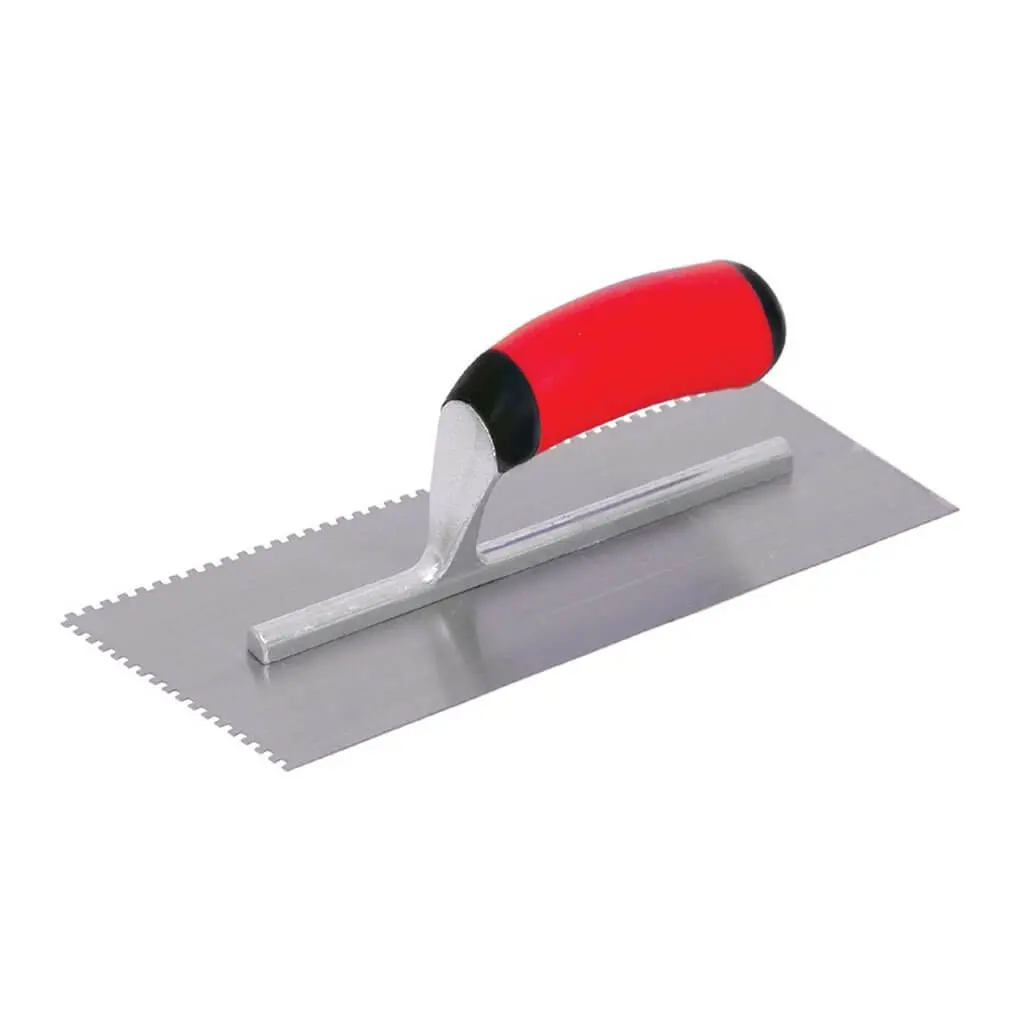 Marshalltown 15794 1/8 In. Carbon Steel Square-Teeth Cut-Back Notched Trowel 1