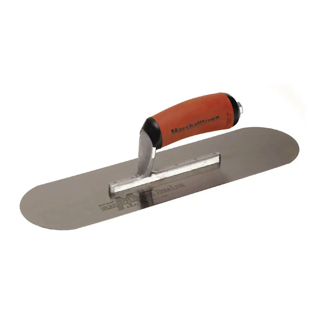 Marshalltown 13111 13 In. X 3-1/2 In. Curved Carbon Steel Pool Trowel 1