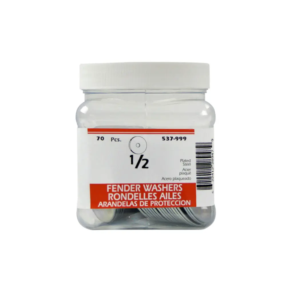 H Paulin 1/2 In. Zinc Coated Fender Washers (70-Jug) 1