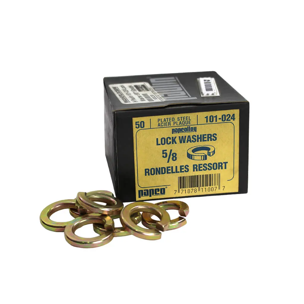 Paulin 5/8 In. Gold Zinc Plated Spring Lock Washers (50-Pack) 1