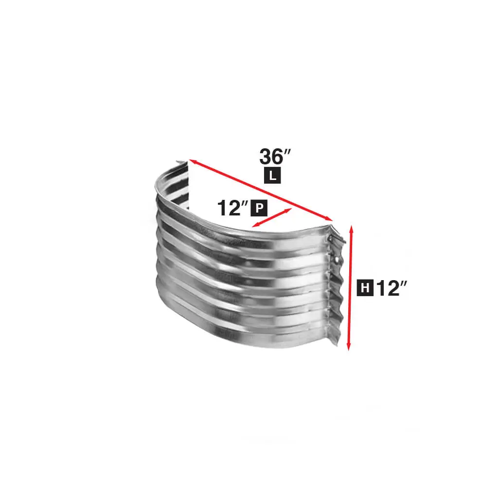 Conquest Steel 12 In. X 12 In. X 36 In. Corrugated Galvanized Steel Window Well 1