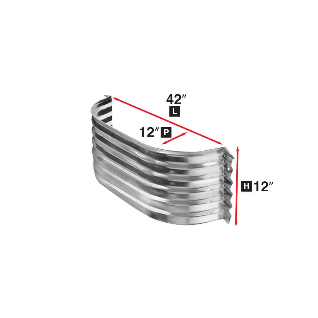 Conquest Steel Galvanized Steel 12 In X 42 In Corrugated Window Well 1
