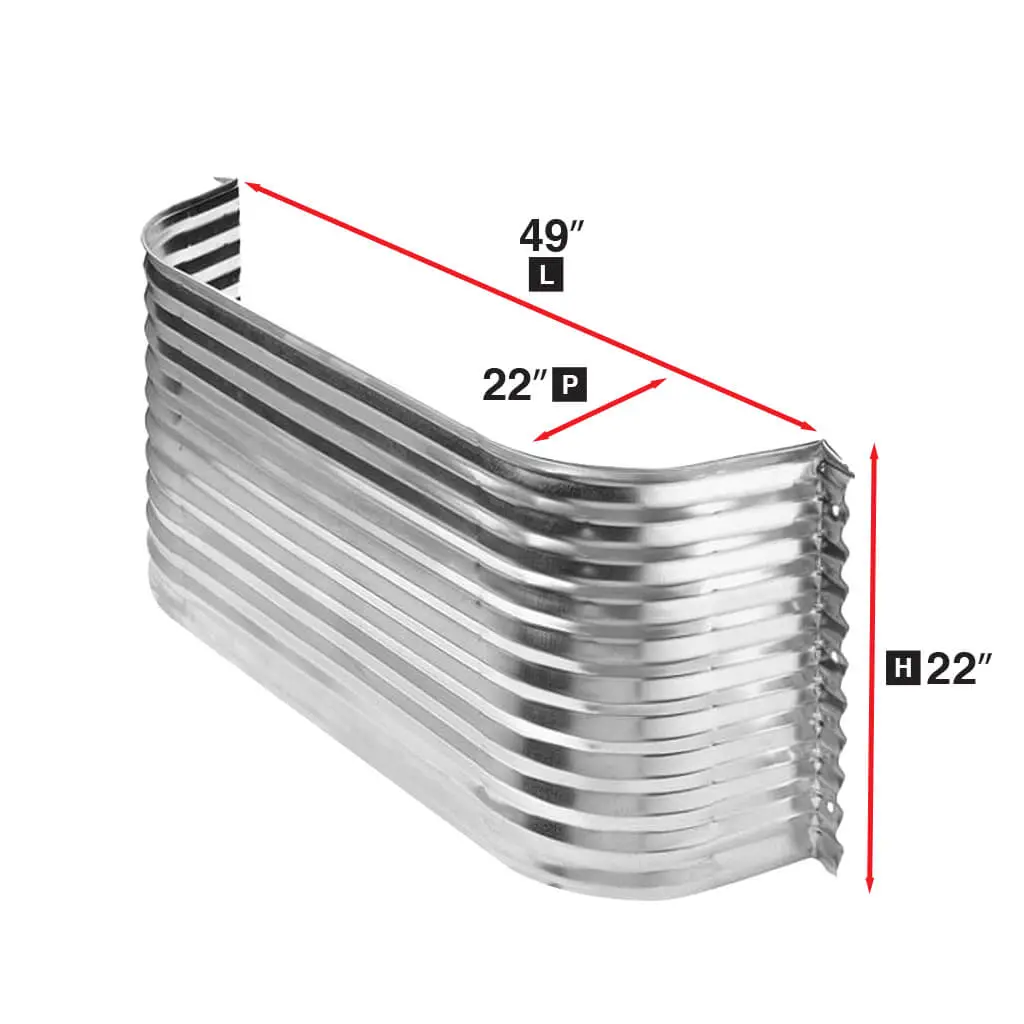 Conquest Steel Galvanized Steel 22 In X 49 In Corrugated Window Well 1