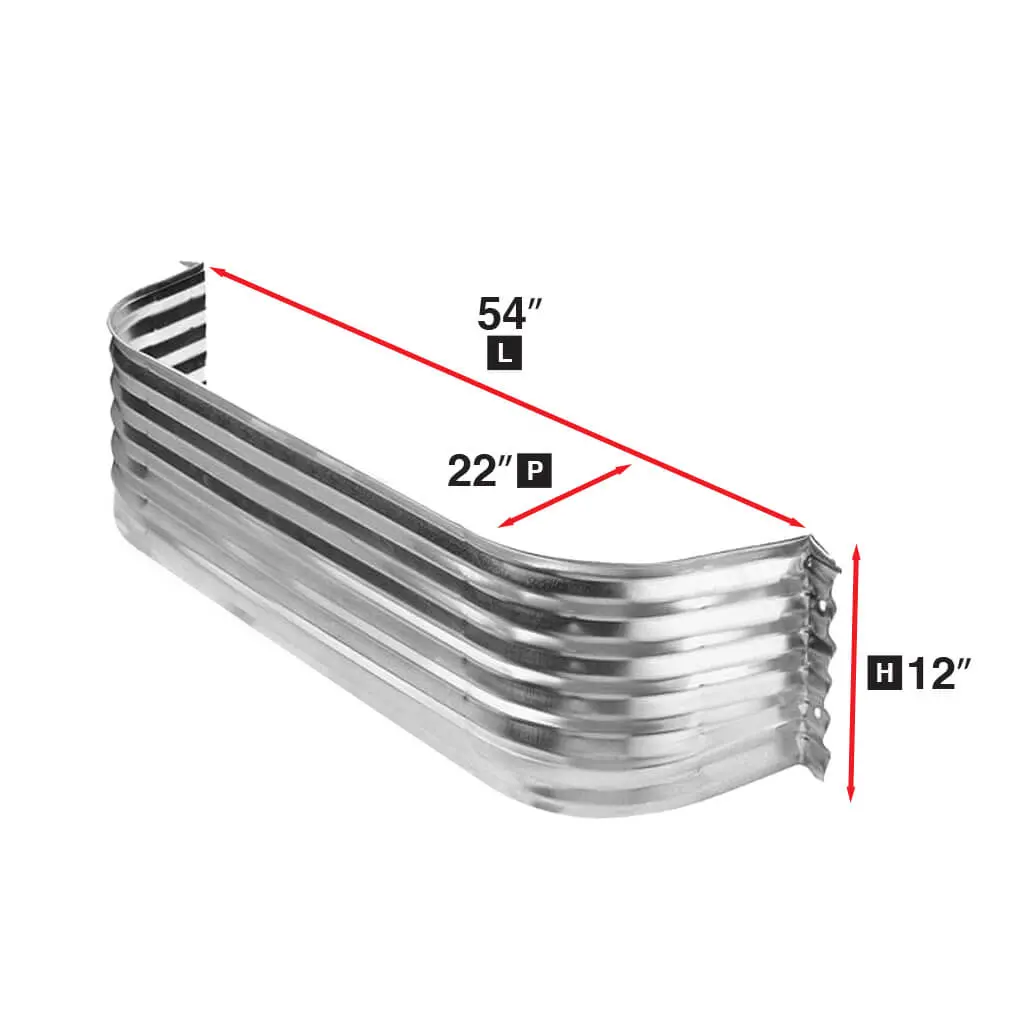 Conquest Steel Galvanized Steel 22 In X 54 In Corrugated Window Well 1