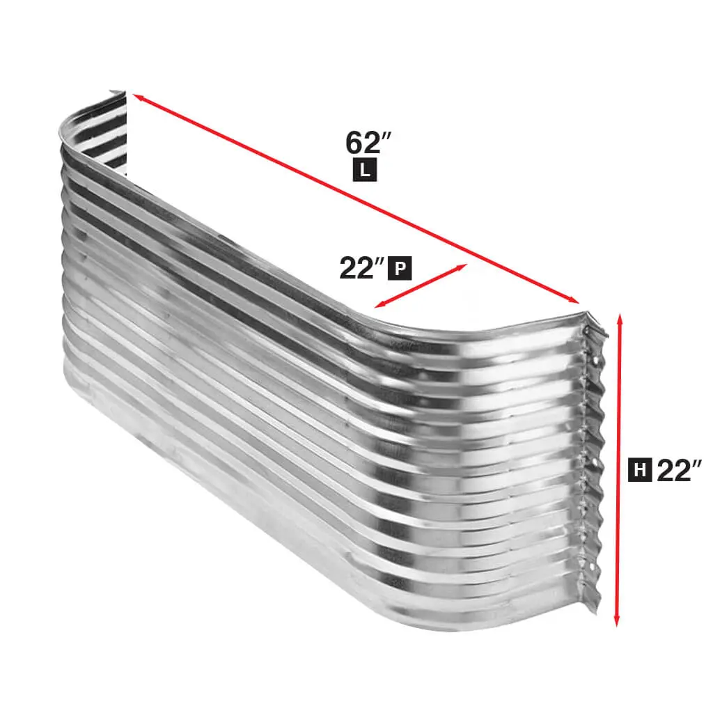 Conquest Steel Galvanized Steel 22 In X 62 In Corrugated Window Well 1