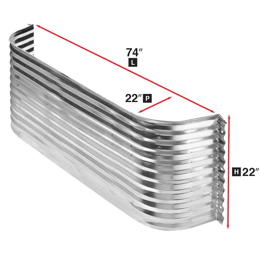 Conquest Steel Galvanized Steel 22 In X 74 In Corrugated Window Well 1
