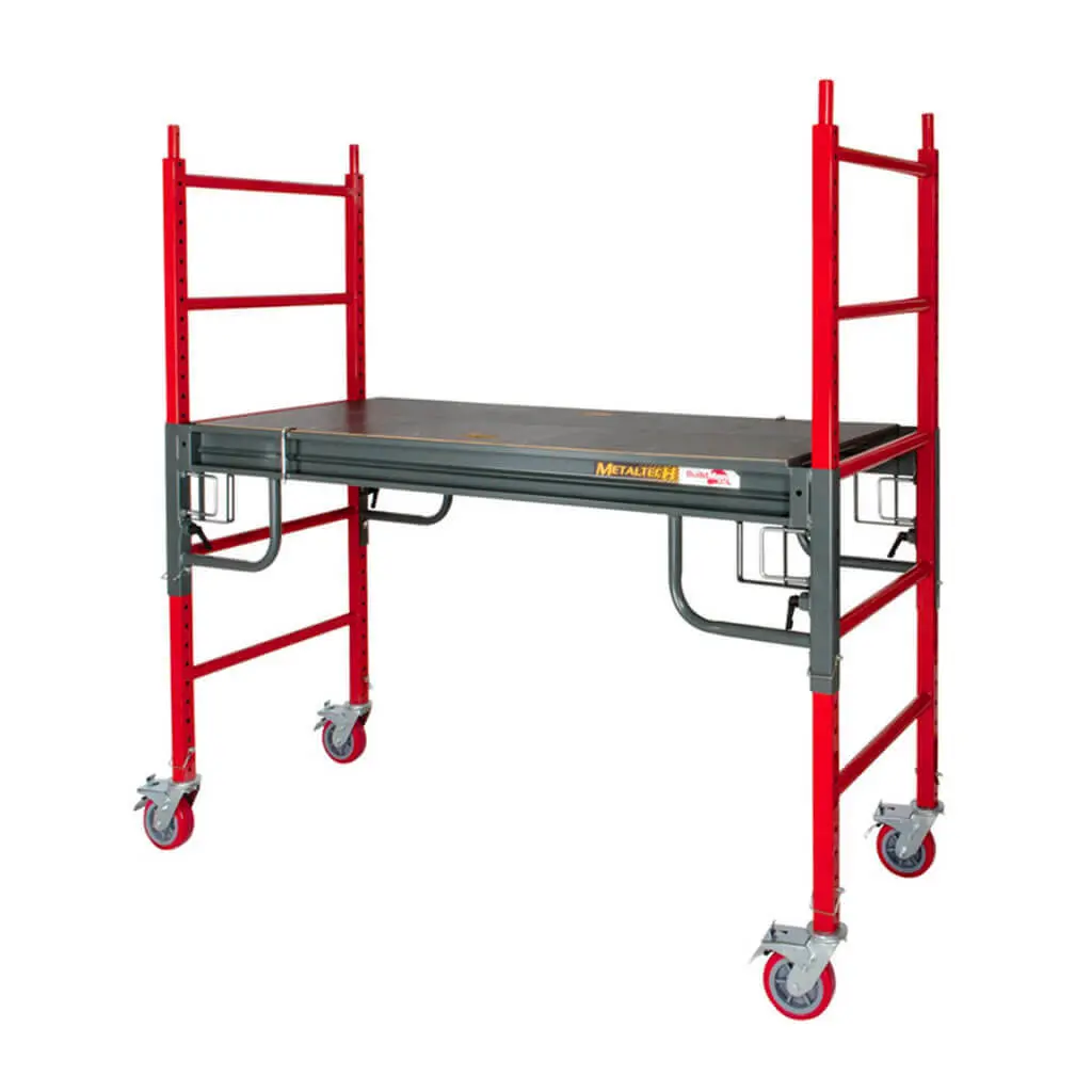 Metaltech Buildman 6 Ft. Drywall Baker Style Utility Scaffold Kit 1
