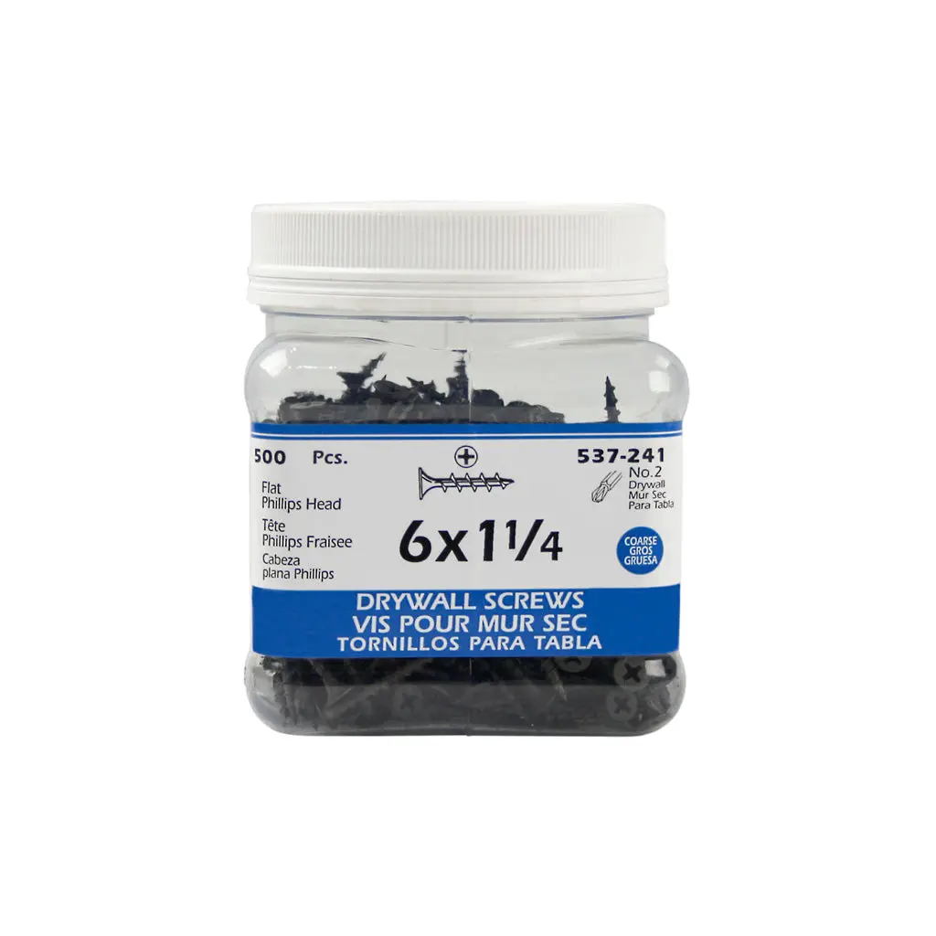 H Paulin #6 X 1-1/4 In. Coarse Thread Drywall Screw (500-Jug) 1
