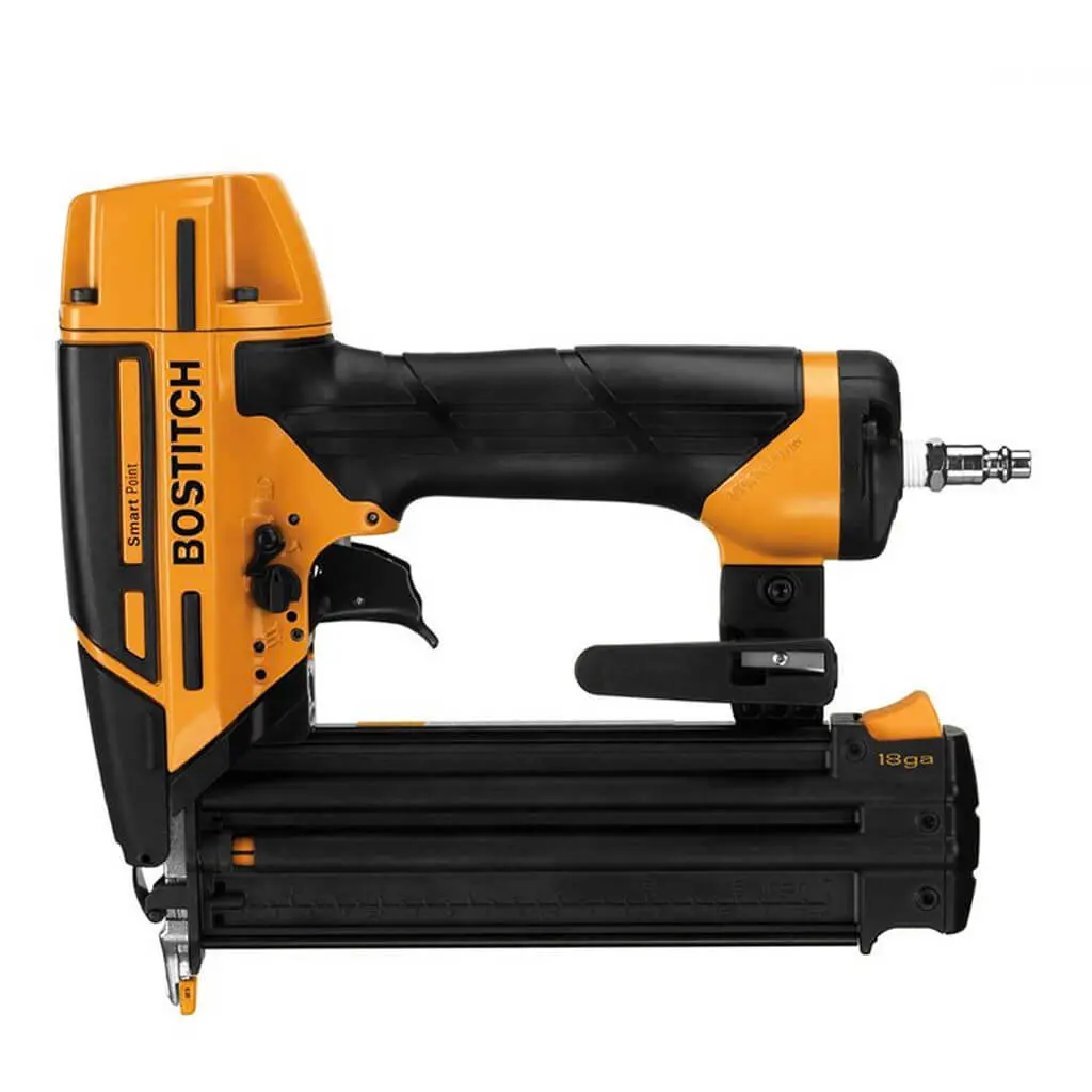 Bostitch Btfp12233 5/8 In. To 2-1/8 In. 18-Gauge Smart Point Pneumatic Brad Nailer Kit With Rafter Hook (4-Piece) 1