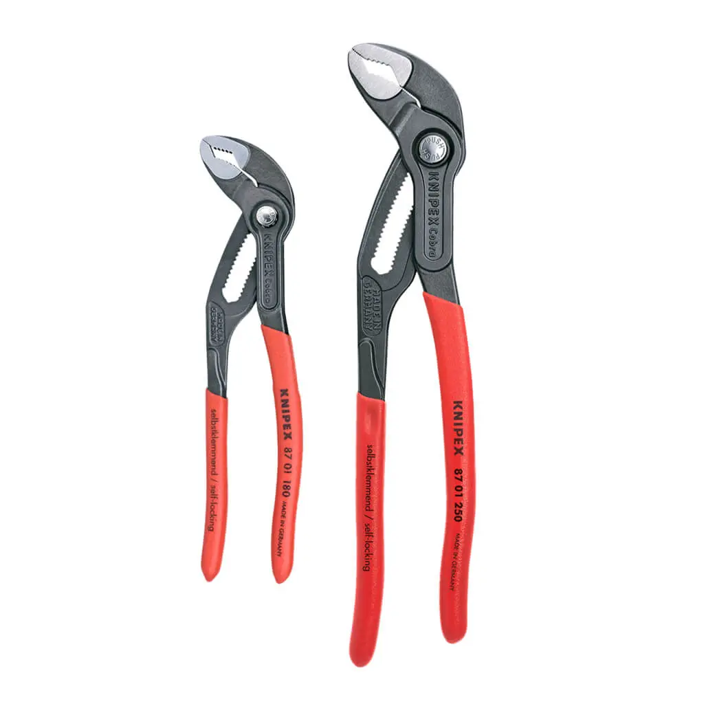 Knipex 00 31 20 V01 2-Piece Cobra Water Pump Pliers Set (7 1/4 In., 10 In.) 1