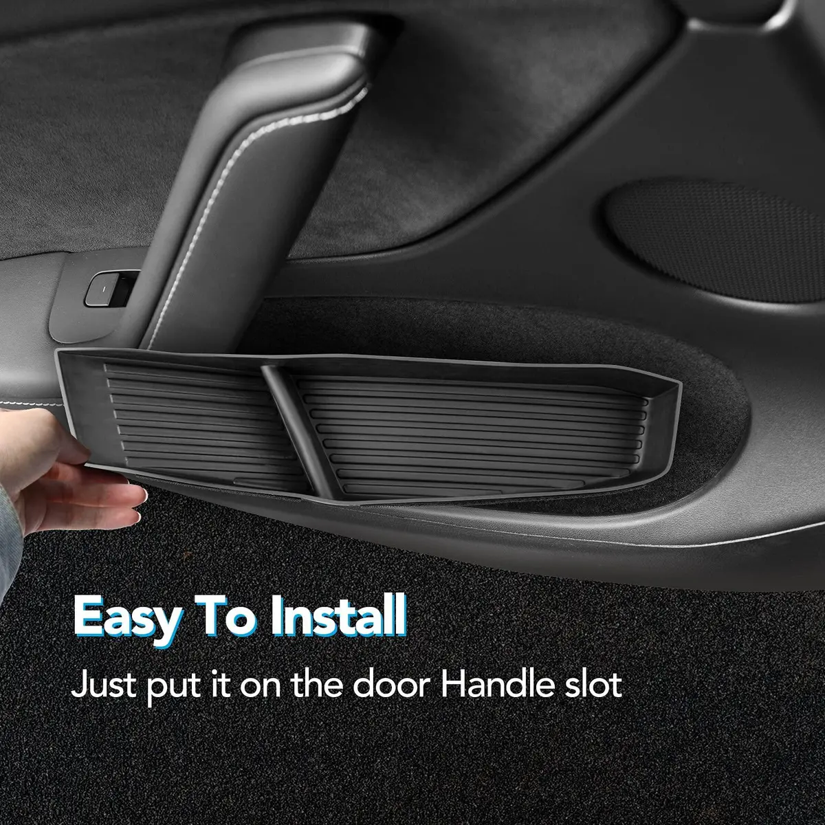 Model Y Door Side Storage Box Door Handle Organizer For Tesla(2021-2024) 2