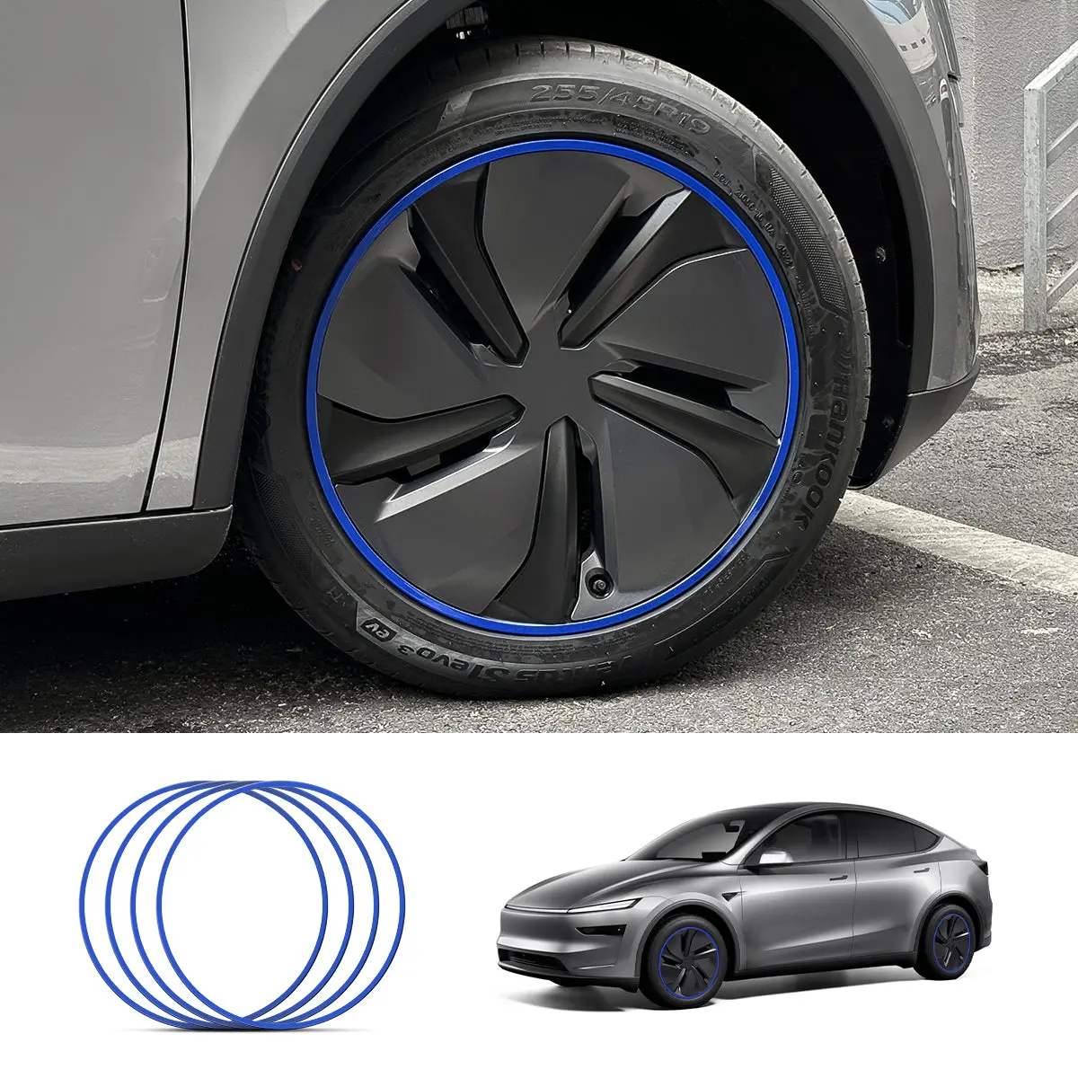 19'' Crossflow Aluminum Alloy Wheel Rim Protectors For Tesla Model Y Juniper 2025+ 1