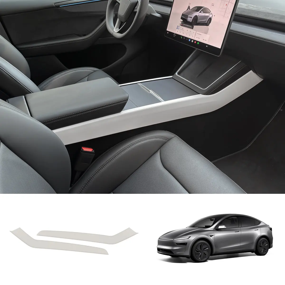 Center Console Side Trim Cover For Tesla Model Y Juniper 2025+ 1