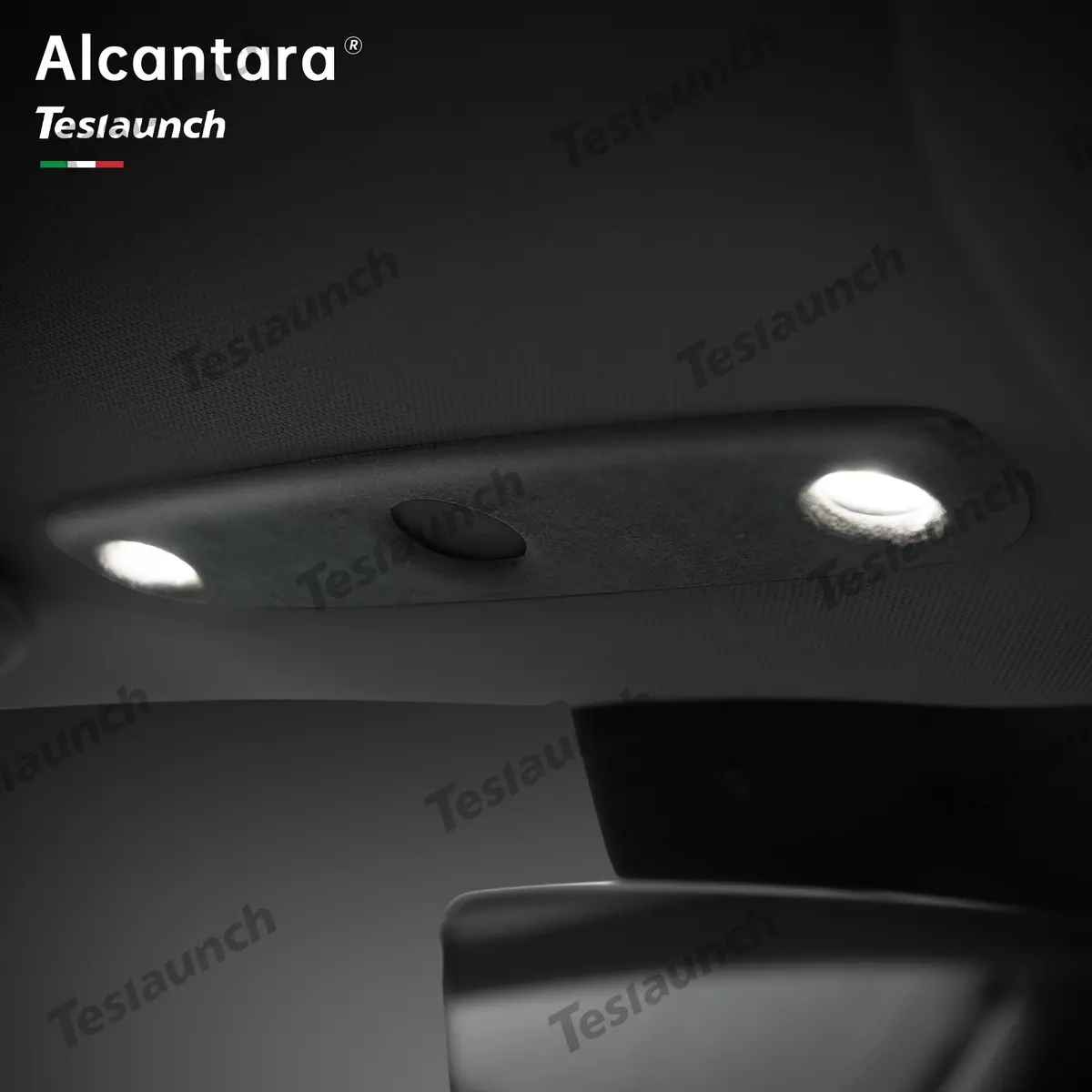 Alcantara Front Reading Light Cover For 2024+ Model 3 Highland 1
