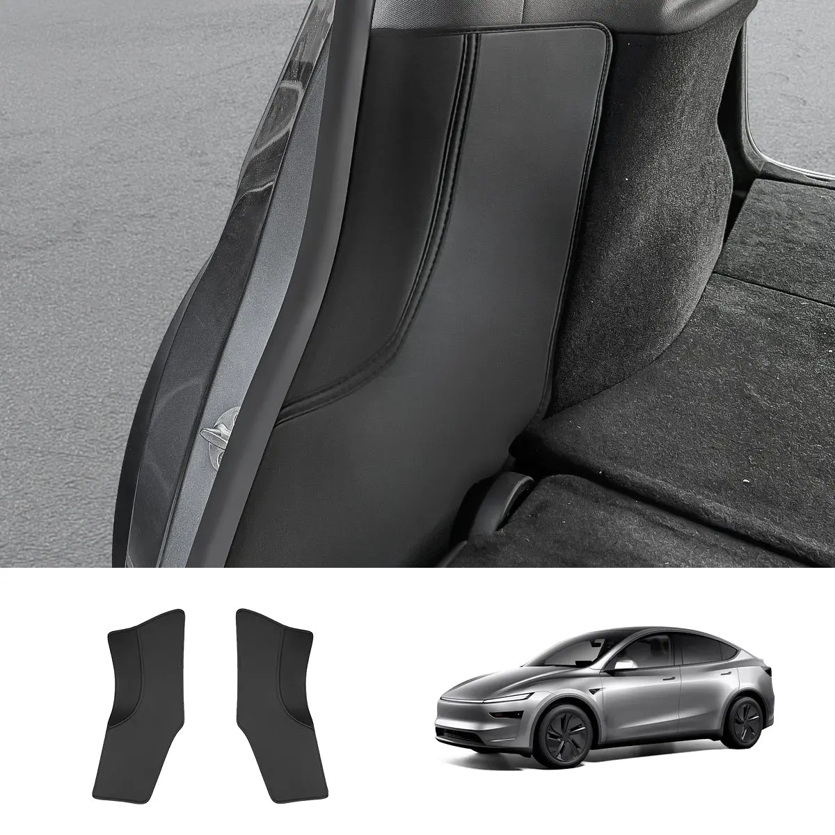 Napa Leather C-Pillar Protectors – Premium Protection For Tesla Model Y Juniper 2025+ 1