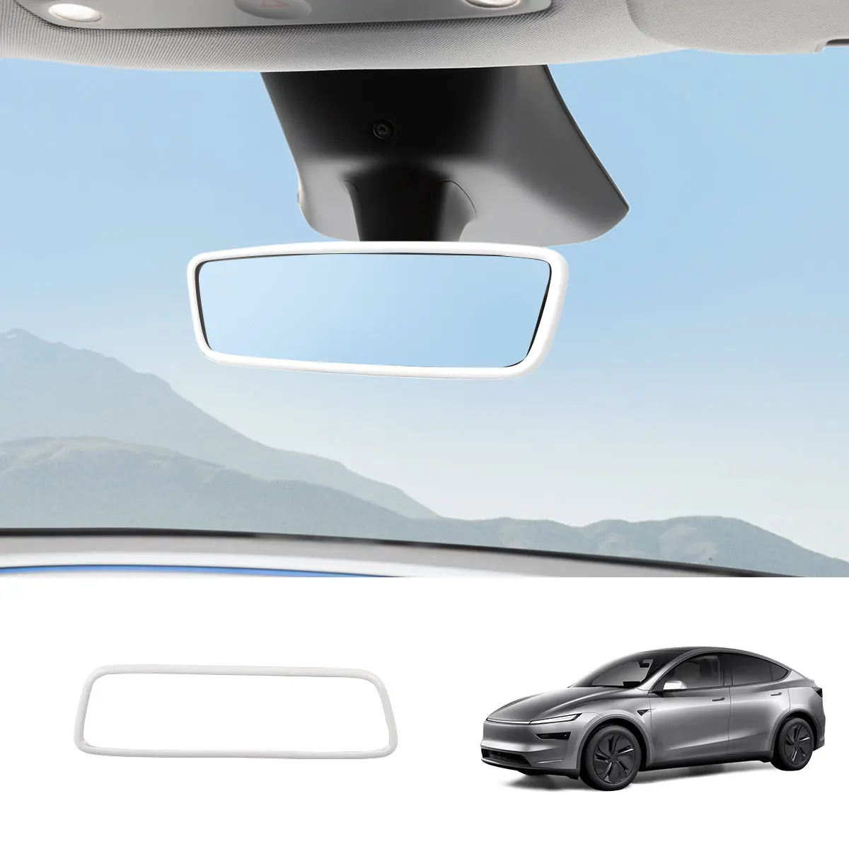 Interior Rearview Mirror Trim Cover For Tesla Model 3/Y 3