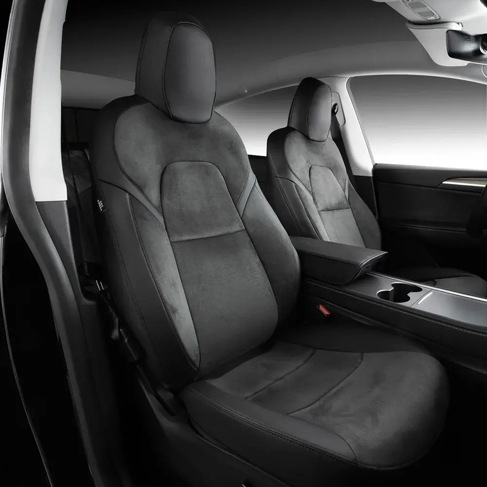 Alcantara All-Inclusive Seat Cover For Tesla Model 3 (2018-2025+) / Model Y (2021-2025+) 14