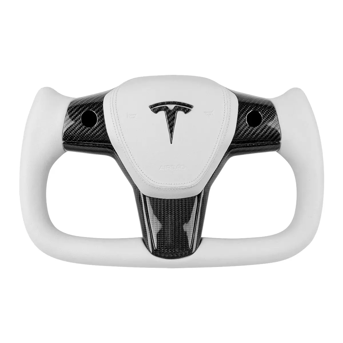 Carbon Fiber Yoke Steering Wheel For Tesla Model 3 (2017-2023) 1