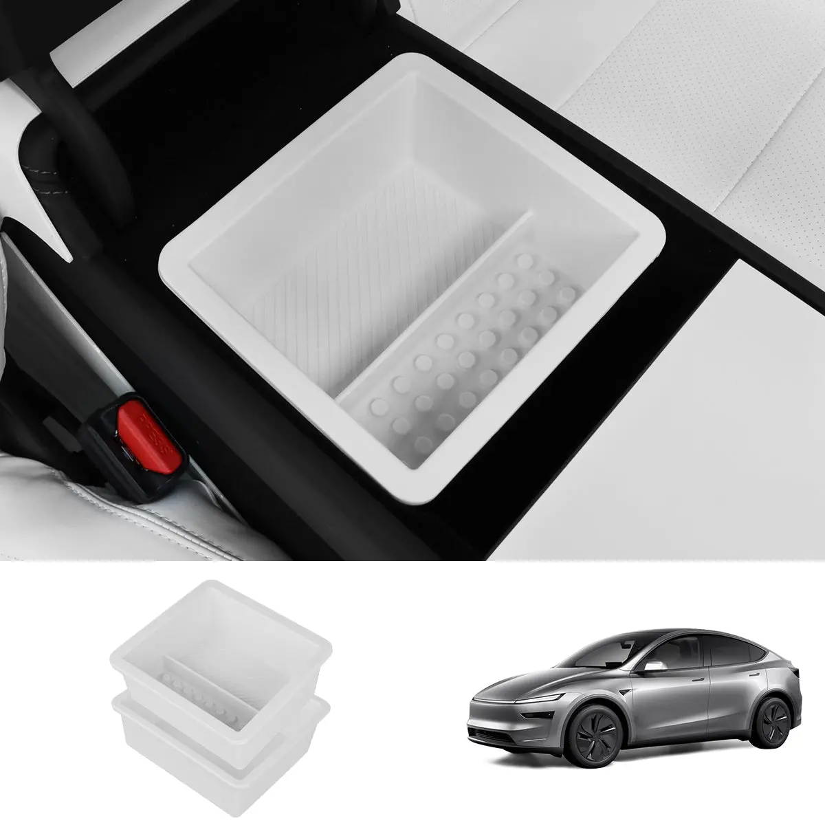Armrest Organizer Tray For Tesla Model Y Juniper 2025+ 1
