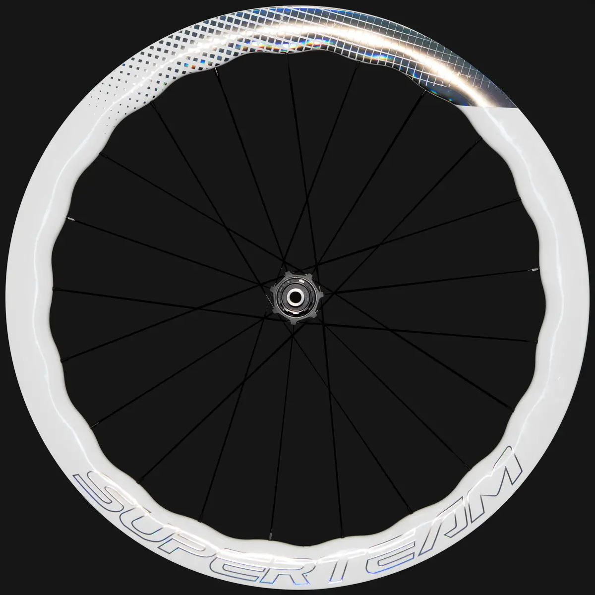 Classic Pro D28-50 Disc Brake Shine Decals White Rim 1
