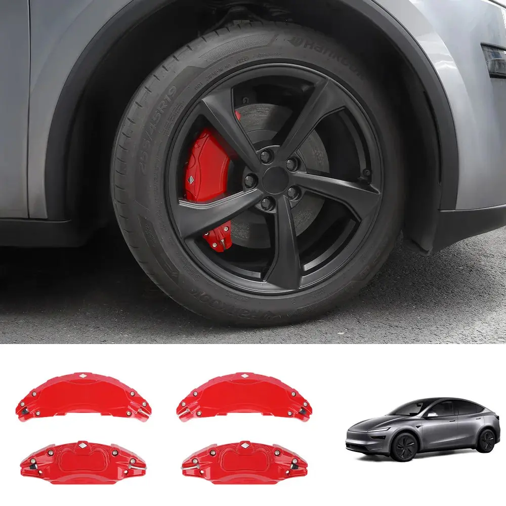 Brake Caliper Covers (4Pcs) For Tesla Model Y Juniper 2025+ 1