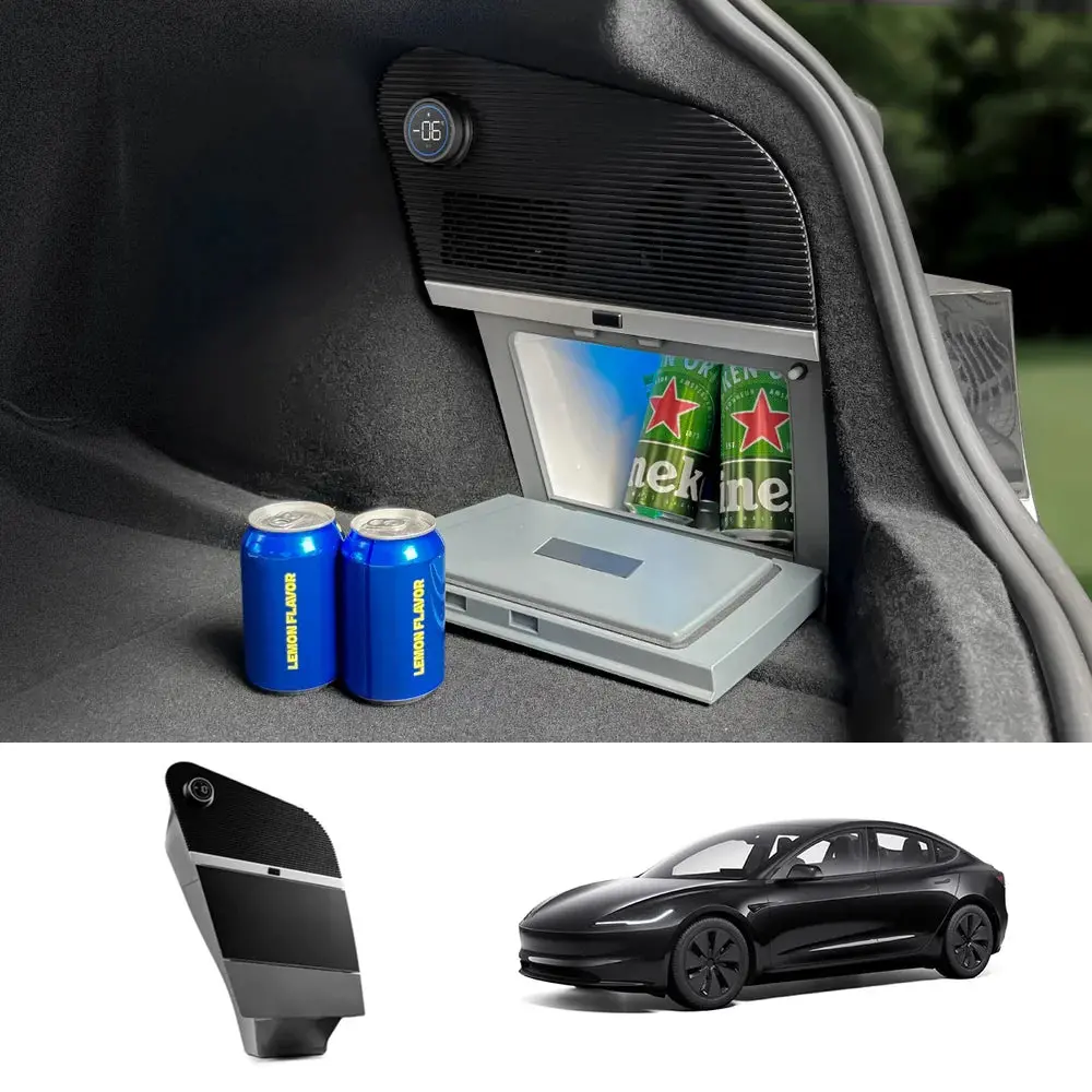 10L Hidden Rear Trunk Refrigerator – Compressor Cooler For Tesla Model 3 Highland 2024+ 1