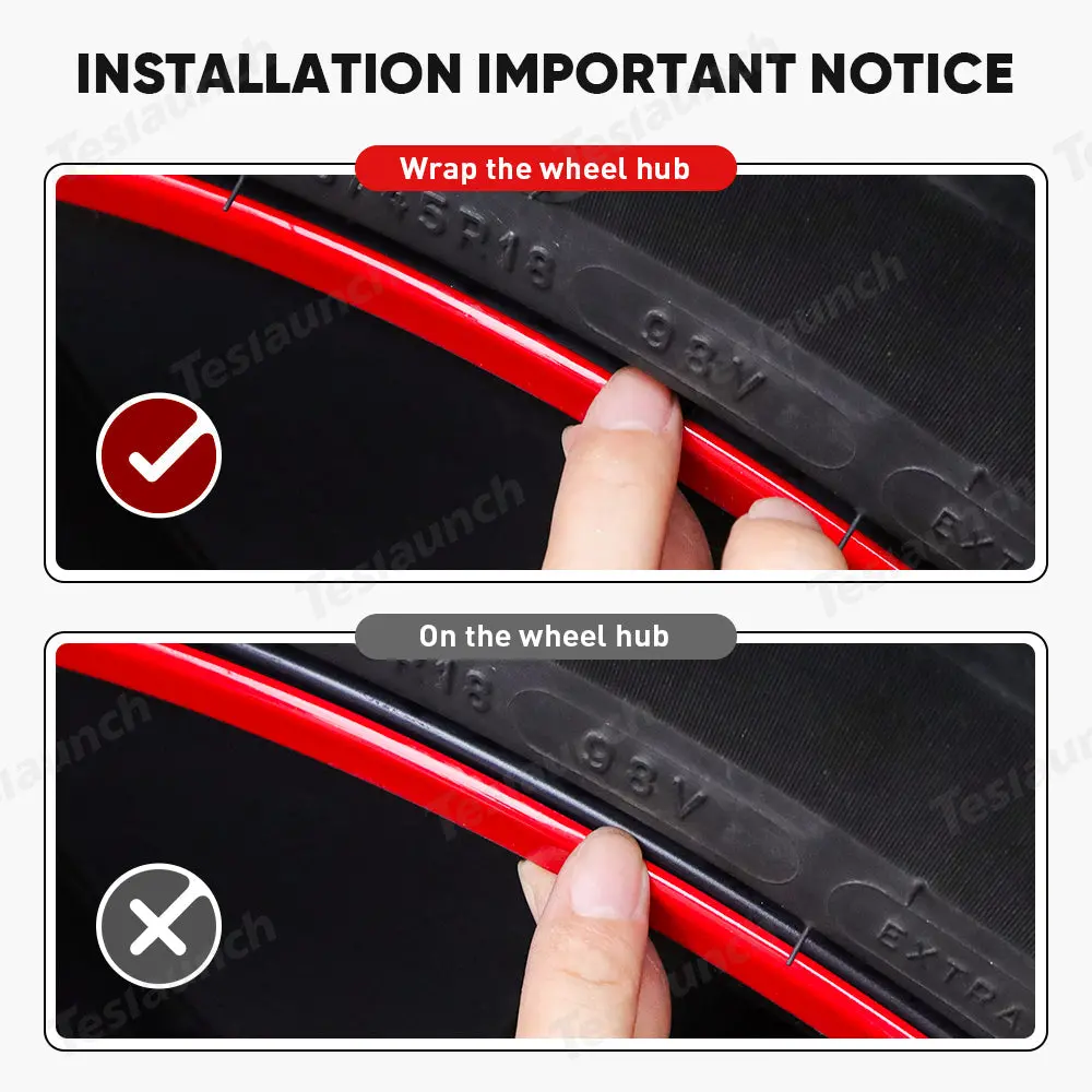 Aluminum Alloy Wheel Rim Protector- Fits All Cars (5Pcs) 7