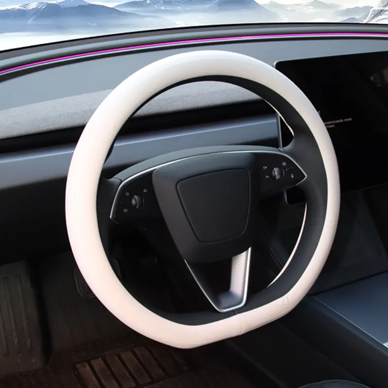 Premium Ventilated Steering Wheel Cover For Tesla 2024+ Model 3 Highland 1