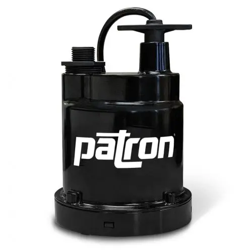 Patron Sp05 1-1/4 In. 1/4Hp Submersible Roofers Utility Pump W/Garden Hose Adapter 1