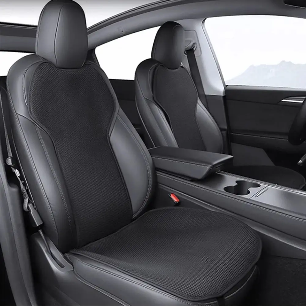 Ice Silk Breathable Cooling Car Seat Cushion For Tesla Model 3/Y 1